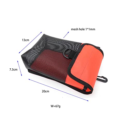 Bolsa de almacenamiento para equipo de buceo de nailon resistente con bolsillo de malla 3