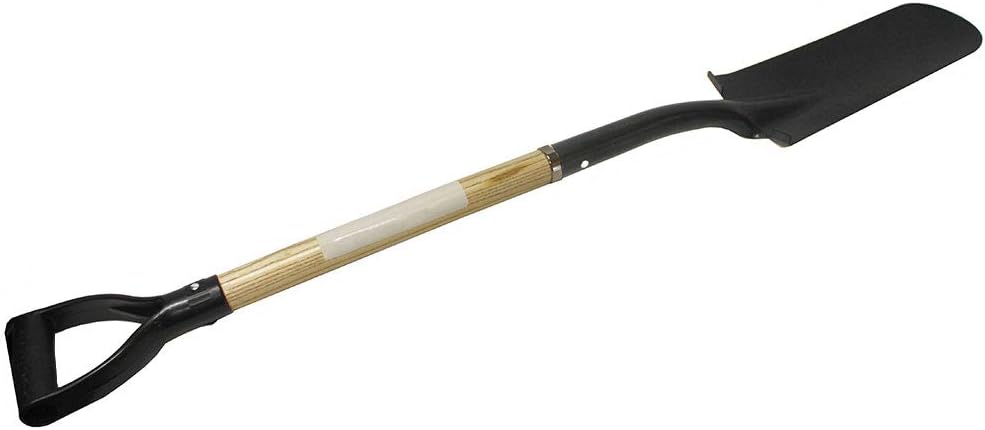 Super Duty Multi Purpose Garden Spade Root Cutter Shovel Long Wood Handle Transplanting with Cushioned D Grip Gardening Digging Weeding Tool Camping : Patio, Lawn & Garden