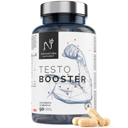 Testosterona. Alta concentración, aumento de rendimiento y resistencia deportiva. 90 cápsulas vegetales de potenciador de testosterona natural.