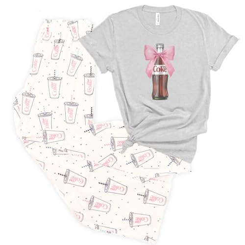 Womens Diet Soda Pajamas, Womens Pajama Sets, Diet Soda Pajama Pants, Preppy Pajamas