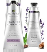 Tree To Tub Shea Butter Hand Cream for Dry Cracked Hands - Moisturizing Sensitive Skin Hand Lotio...