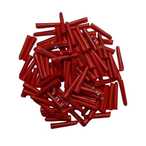 6mm Wall Plugs 100 Red Masonry Wall Plug 6.0 mm Fixing Hole Diameter for Stone Brick or Concrete 6mm Red Fixing Plastic Expansion Raw Plugs - 100 Wall Plugs