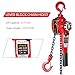 3/4 Ton Manual Lever Chain Hoist, 1650 Lb Capacity Come Along Puller, Compact Industrial Hoist with Galvanized Chain for Lifting & Pulling in Warehouse, Garage, Shop