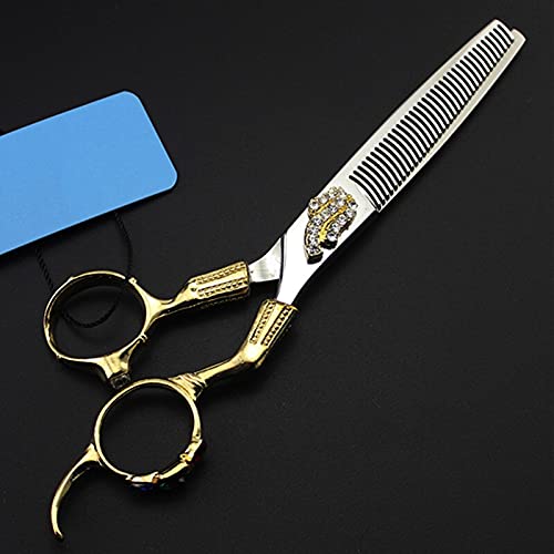 Forbici per Capelli Professionali da 6 Pollici 440C Retro Gold Cut, Forbici per Capelli da Barbiere, Forbici per sfoltire, Forbici da Parrucchiere,