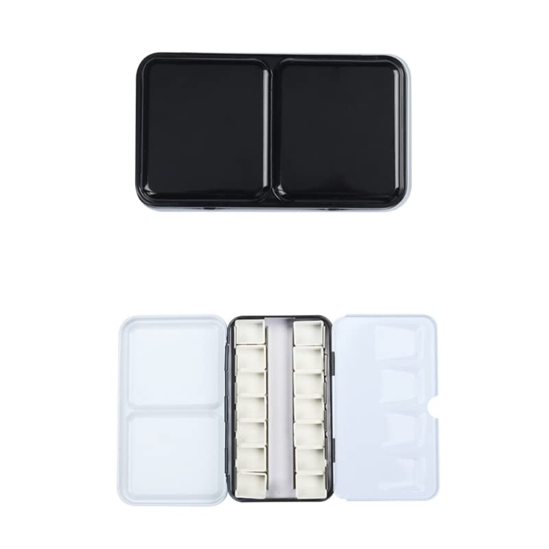 Sartenes de acuarela vacías Lata de acuarela-Estuche para pintura de acuarela de viaje de bricolaje-Caja de metal duradera para pintura de ollas para