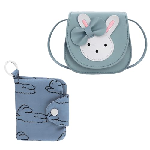 ZEPIQOR Bolso de hombro para niños para niñas Con billetera infantil, lindo conejo CrossBody Bag, PU cuero princesa mini bolsas para niños niñas 2-10 años, Rosa., talla única, dibujos animados(azul) ZEPIQOR Bolso de hombro para niños para niñas Con billetera infantil, lindo conejo CrossBody Bag, PU cuero princesa mini bolsas para niños niñas 2-10 años, Rosa., talla única, dibujos animados(azul)