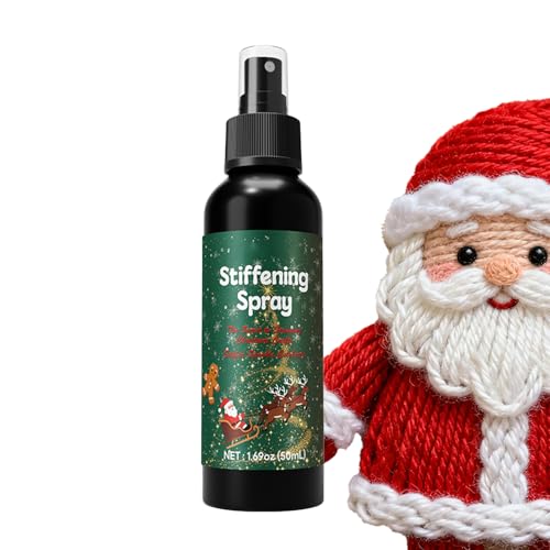 Spray Indurente Per – Indurente Tessile Ad Asciugatura Rapida Per Lavori Natalizi | Spray Fissativo Per Feltro Pelle Uncinetto | 120 Ml Accessorio Portatile Decorazione Cucito
