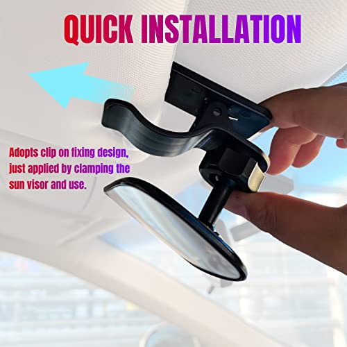 Image of Car Interior Rearview Baby Mirror, Universal Wide Angle Convex Mirrors (A)
