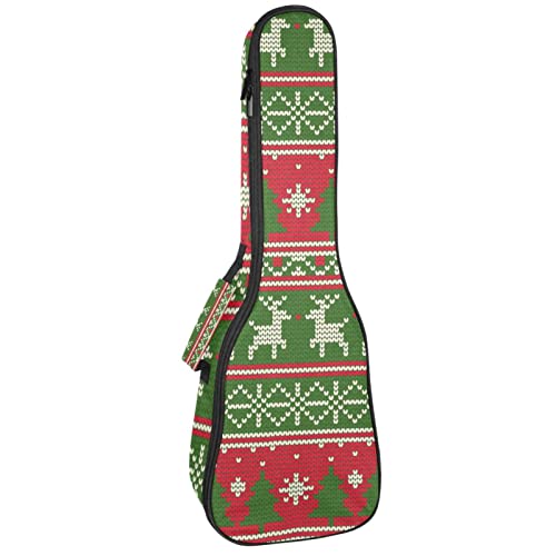 Sac ukulélé ténor étanche pour vos concerts de Noël - Housse rembourrée rouge