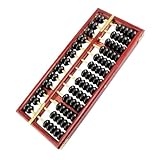 Cadre de calcul abacus - adoption d'une conception de tiges à 13 chiffres, ce boulier vintage convient aux étudiants, aux enfants, aux comptables, etc., mathématique