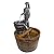 Design Toscano SS11155 Water Fountain - Cistern Well Pump Wood Barrel Garden Decor Fountain - Outdoor Water Feature,full color