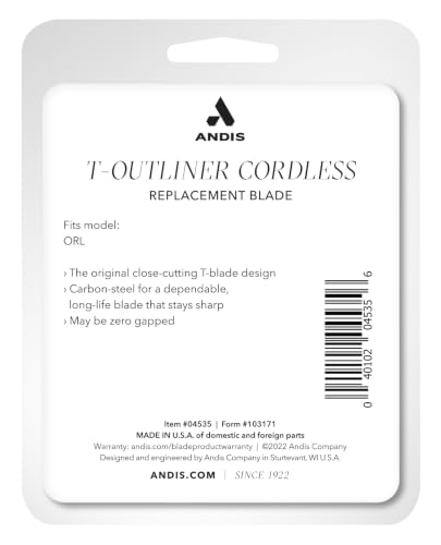 Andis 04535 Cordless T-Outliner Replacement T-Blade, Zero Gap, Fits ORL - image 4