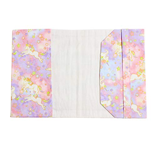 Capa para livro NUOBESTY Unicorn A6 1 peça com cordão, capas para livros reutilizáveis para meninas