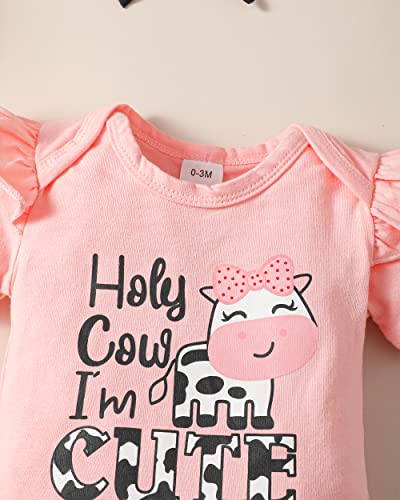 Image of Renotemy Newborn Infant Baby Girl Clothes Summer Outfits Infant Romper Pants Cute Toddler Girl Clothes Gift Set