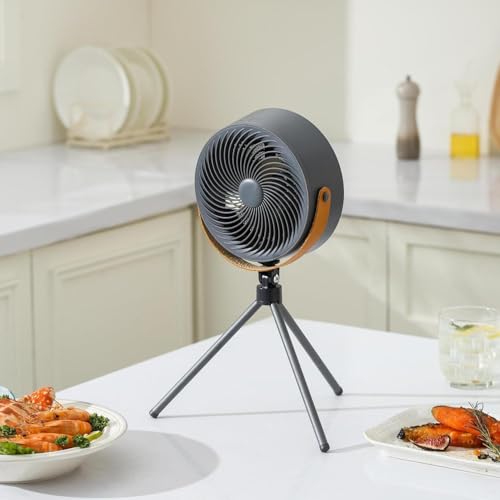 مروحة شفط دخان الزيت المحمولة بسرعة 3 مستويات مع شحن نوع C وبطارية 2000 ميلي امبير في الساعة، الأبعاد: 17.5×7.5×6 سم