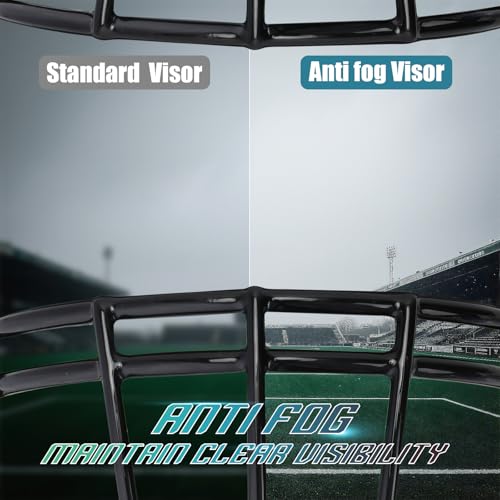 Image of Clear Not Anti-Fog Football Helmet Visor with Mounting Clips | Clear visor without anti-fog performance; includes two mounting clips. Check helmet and faceguard fit.