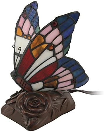 Butterfly Glass Keepsake Urns - Extra Small Holds 1 Cubic Inch of Ashes - Blue Cremation Urn for Ashes