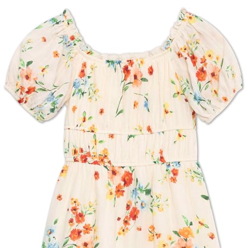 Speechless Girls' Knee-Length Woven Dress with Square Neck and Short Sleeves3