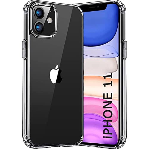 TheGiftKart Ultra-Hybrid Back Cover Case for iPhone 11 | Shockproof Design | Camera Protection Bump | Hard Back Bumper Case Cover for iPhone 11 (PC & TPU, Crystal Clear Back, Transparent Sides)- Best and cheap mobile covers in India