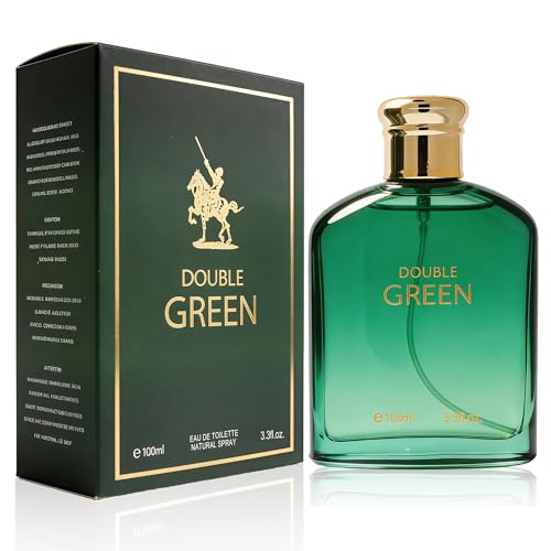 Image of AFLUXE Double Green Eau de Toilette for Men, Bold Woody Chypre Cologne, Long Lasting Masculine Herbal Fragrance, 3.3 fl oz (100 ml)