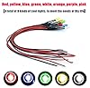 80 st 5 mm 3 volt LED-lampor kit emitterande dioder förtrådbundna LED-lampor dioder 8 färger med 80 st 5 mm plasthållare panelmontering svart #4