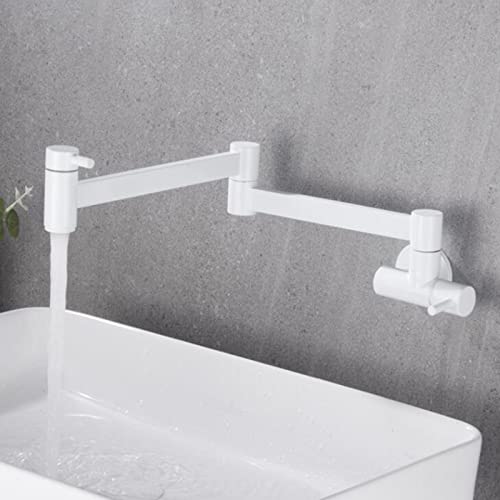 Robinet de cuisine eau froide mural pliant pour remplir vos marmites au piano de cuisson