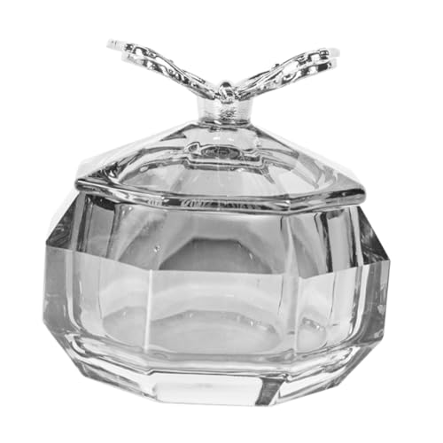 FOYTOKI ガラス マニ ネイルボウル ジェルネイル用 ために 浸漬 爪皿カップ ネイルディッシュカップ アクリルネイルダッペンディッシュ 蓋付きネイルディッシュ 亜鉛合金