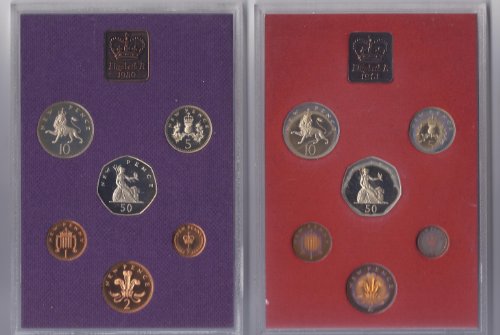 1980 & 1981 United Kingdom Proof Sets