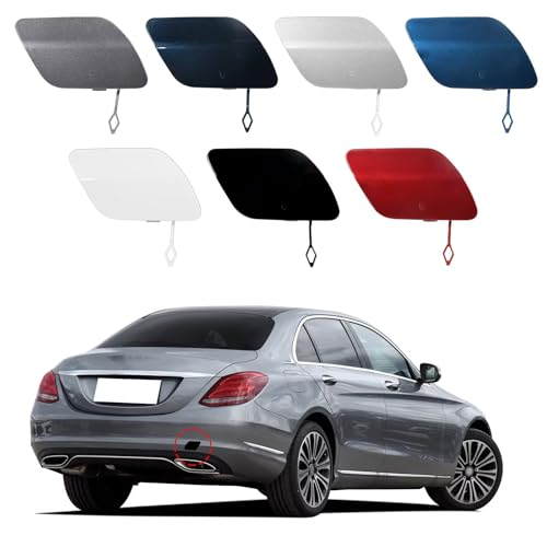 CZShiYue Car Rear Bumper Tow Hook Cover Cap Towing Eye Fit for Mercedes-Benz C-Class W205 C180 C200 C220 C250 C280 C300 2014-2018 Trailer Cover Cap 2058850224 (Dark Blue Right Passenger Side)