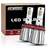 ATVATMT H11 LED Bulbs for Kenworth T660 T680 T880 W990 T700 T470 T440 T370 T270 T170 Truck Heavy Duty H16/H8/H11 Fog Lights 6500K Cool White, 2-Pack