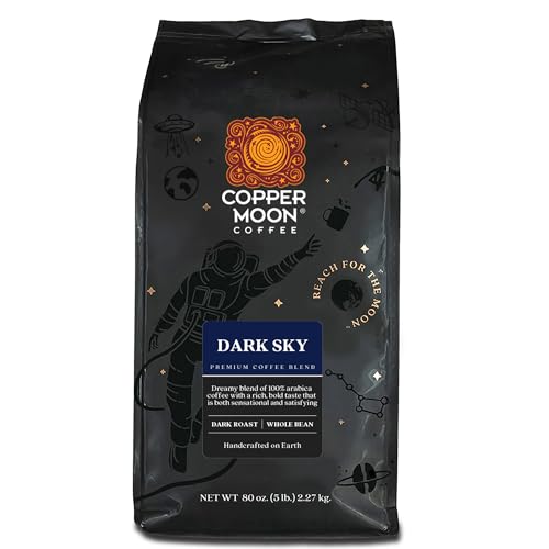 Copper Moon Dark Sky Blend, Dark Roast Coffee, Whole Bean,