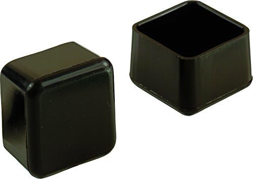 Shepherd Hardware 9234 1-Inch Plastic Square Leg Tips, 4-Pack, Model: 9234