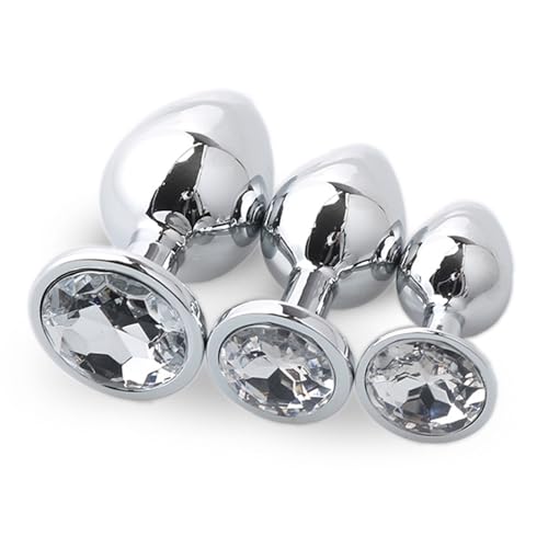 3 Stück Analplug Set,Metall Anal Plug ButtPlug Anal,Analplug Set Anal Plug Für,mit Kristall Diamant Sex Spielzeug,Plug Für Frauen Sex,für Anfanger für Frauen Män