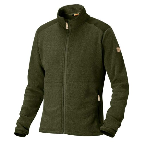 Fjällräven Herren Fleecejacke Sten, Dark Olive, L, 81765-633