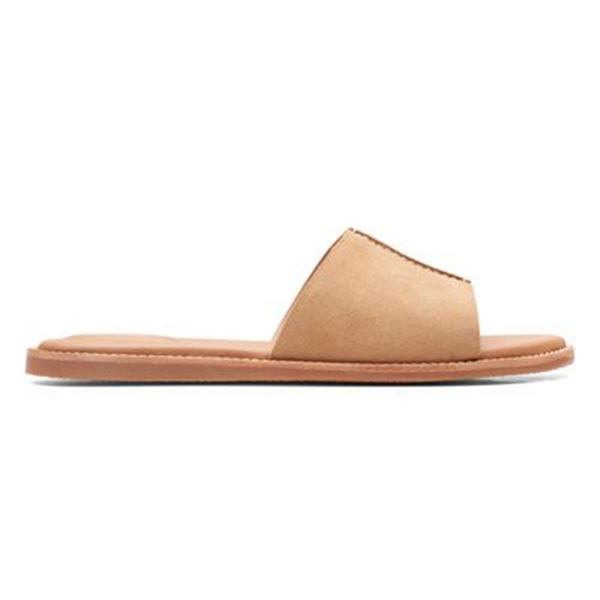 Clarks Women's Karsea Mule Slide sandal, Light Tan Suede, 5.5 UK / 39 EU