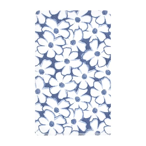 Image of Hudson Baby Unisex Baby Cotton Flannel Burp Cloths 10-Pack, Blue Cosmos, One Size