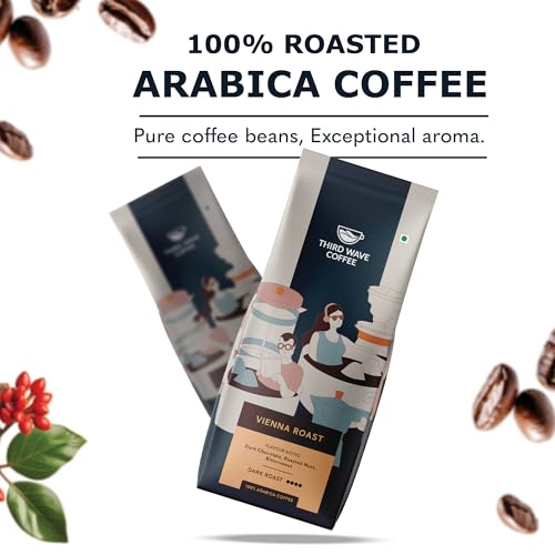Image of THIRD WAVE COFFEE | Vienna Roast | 100% Arabica | Dark Roast | French Press | Coarse Grind | 250 grams | Pouch