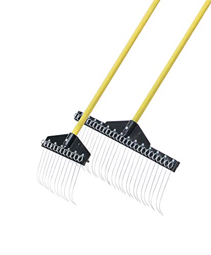 Standard Golf Garden Landscape Rake 9 & 21 Head Garden Debris Rakes Combo | Elevate Your Outdoor Spaces with Precision and Efficiency | Ideal for Lawn and Garden Maintenance