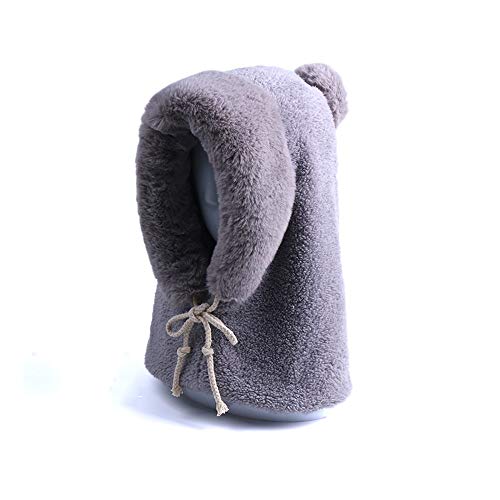 Chapeau bib monopièce d'hiver pour femme et étudiante avec cagoule intégrée