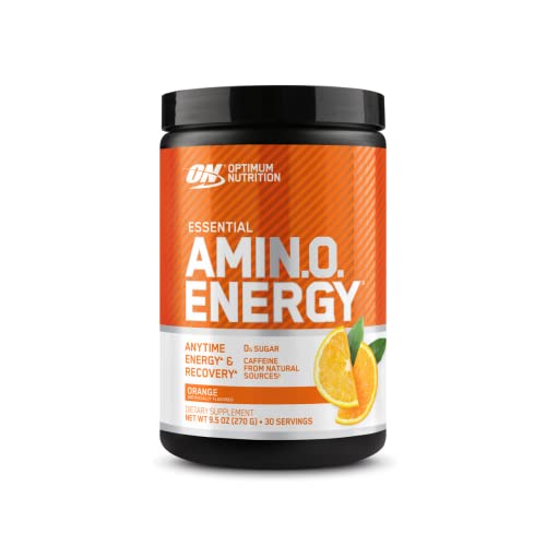 Optimum Nutrition Amino Energy - Pre Workout With Green Tea, Bcaa, Amino Acids, Keto Friendly, Green Coffee Extract, Energy Powder - Orange Cooler, 30 Servings #TOP29