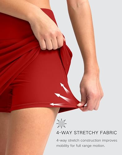Image of G Gradual Women's 16 inch Swim Skirt with Pockets High Waisted Tummy Control Modest Swimsuit Bathing Suit Bottoms for Women