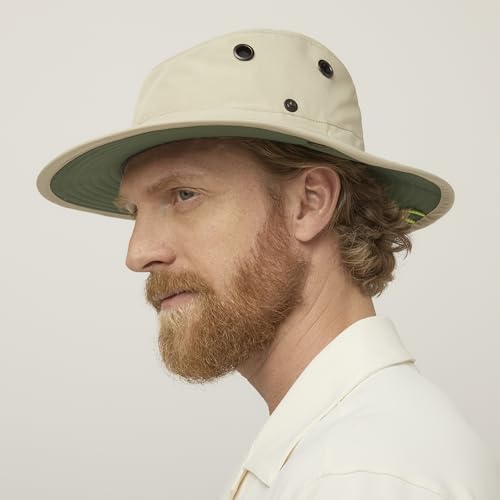 Image of Tilley Mens Womens LTM6 Broad Brim Extra Ventilation Sun Protection Airflo Bucket Sun Hat