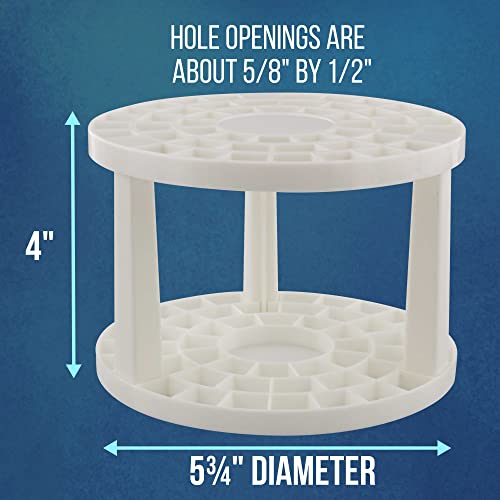 U.S. Art Supply BH-390 Plastic Artist Round 50 Hole Paint Brush Holder And Organizer thumb #2