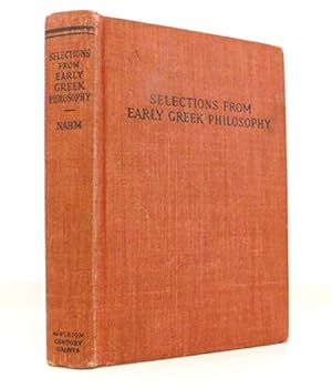 Unknown Binding Selections From Early Greek Philosophy - Third Edition Book