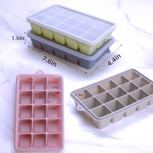 Moldes de silicona para freezer con tapa 8 piezas miniatura 3