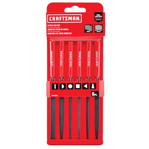 Craftsman Needle File Set, 6-Piece Kit CMHT82529
