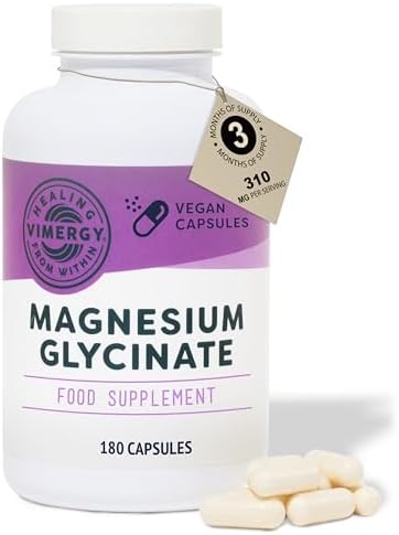 Vimergy Pure Magnesium Glycinate Supplement – High Strength Magne...