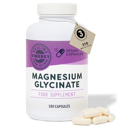 Vimergy Pure Magnesium Glycinate Supplement – High Strength Magne...