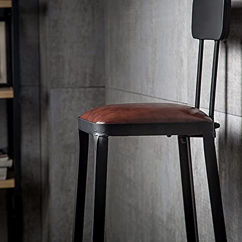 Tabourets de bar rembourrés en PU 75cm avec assemblage simple et rapide