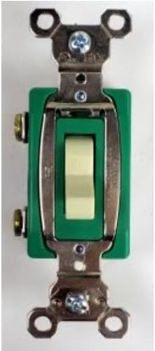 Pass and Seymour 30AC1-I Ivory Spec Grade Single Pole Toggle Light Switch 30A